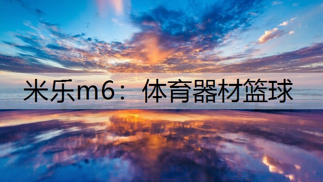 米乐m6：体育器材篮球