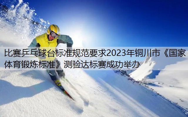 <strong>比赛乒乓球台标准规范要求2023年铜川市《国家体育锻炼标准》测验达标赛成功举办</strong>