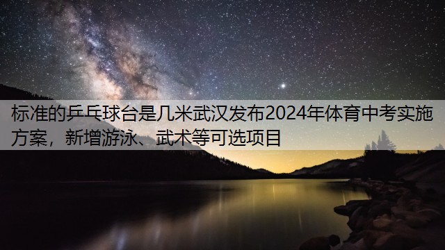 标准的乒乓球台是几米武汉发布2024年体育中考实施方案，新增游泳、武术等可选项目